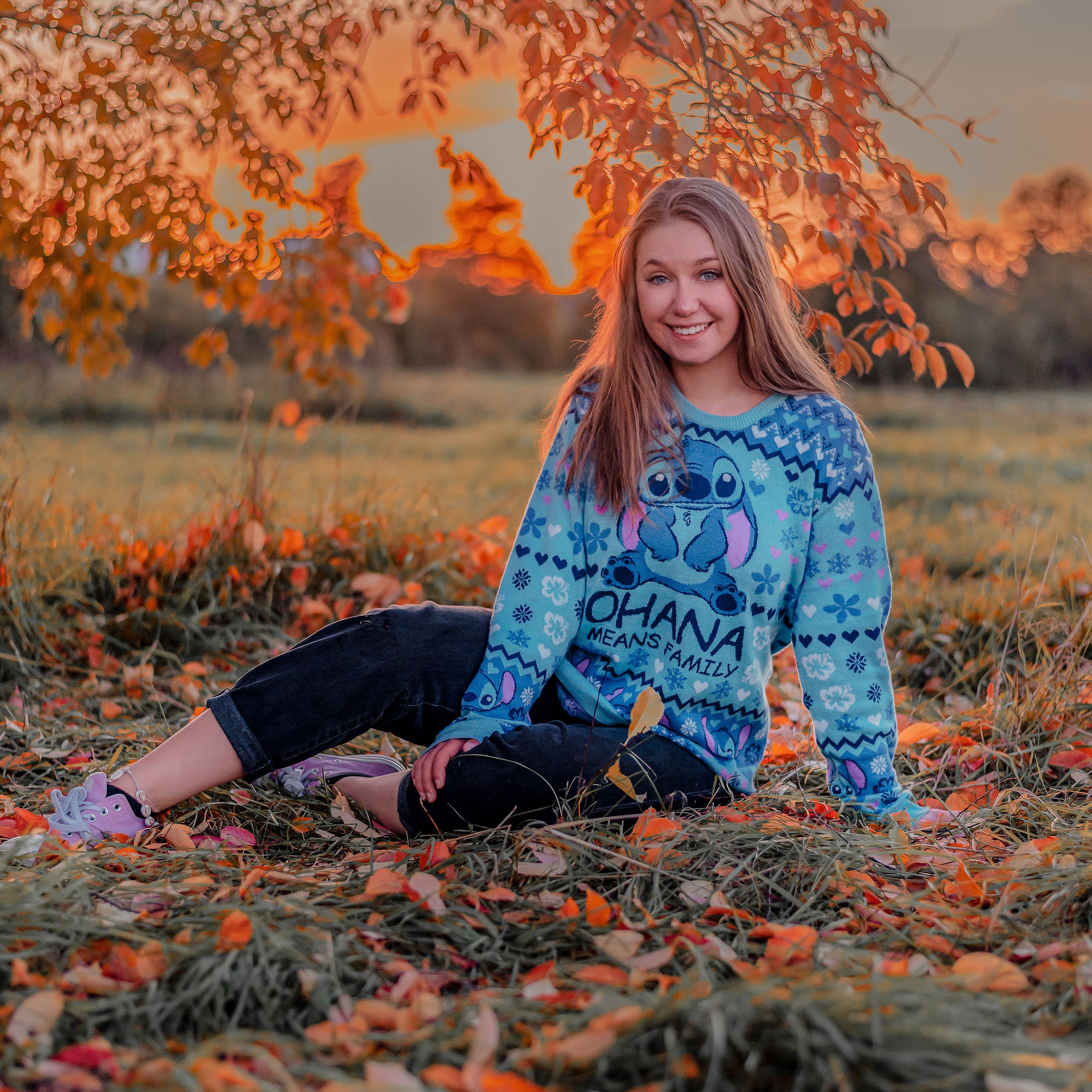 Image produit Lilo & Stitch - Ohana Signifie Famille Pull Tricoté