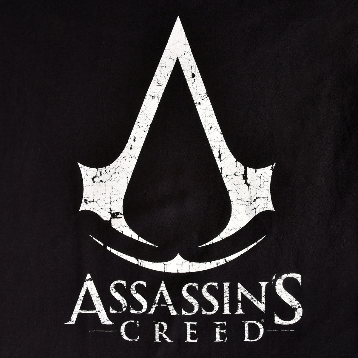 Image produit Assassin's Creed - T-shirt Logo Craquelé noir