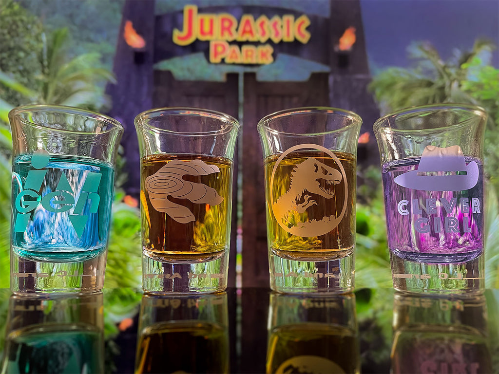 Image produit Set de verres à shots Jurassic Park