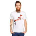 Image produit Banksy - T-shirt Fille et Papillons Blanc