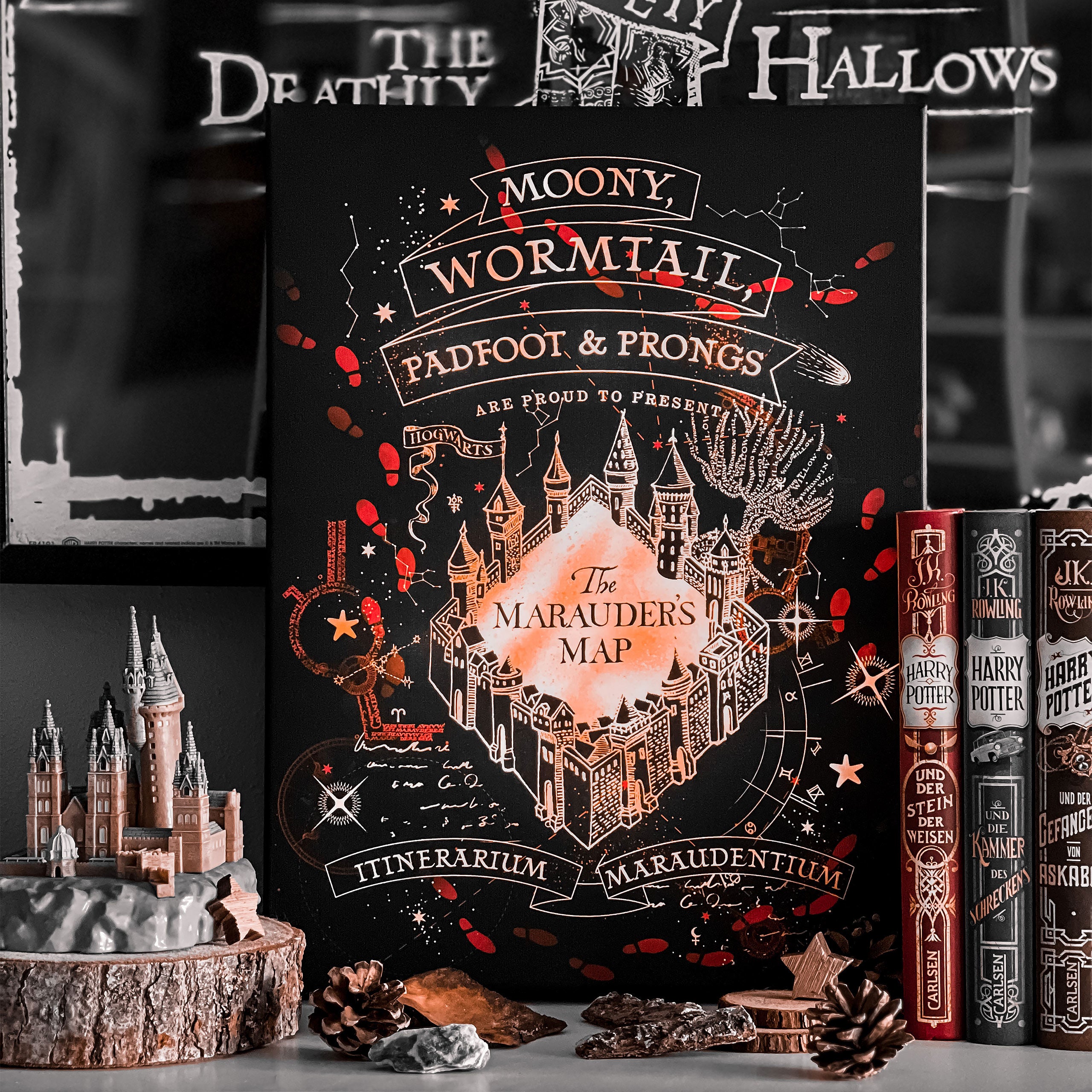 Product image Harry Potter - Marauder's Map Wall Picture with Light