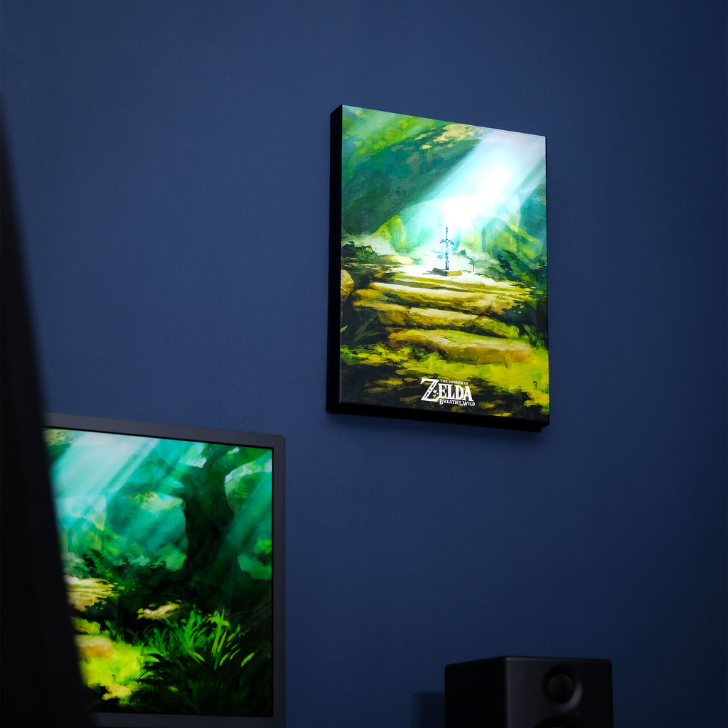 Image produit Zelda - Tableau mural Épée de Légende avec lumière