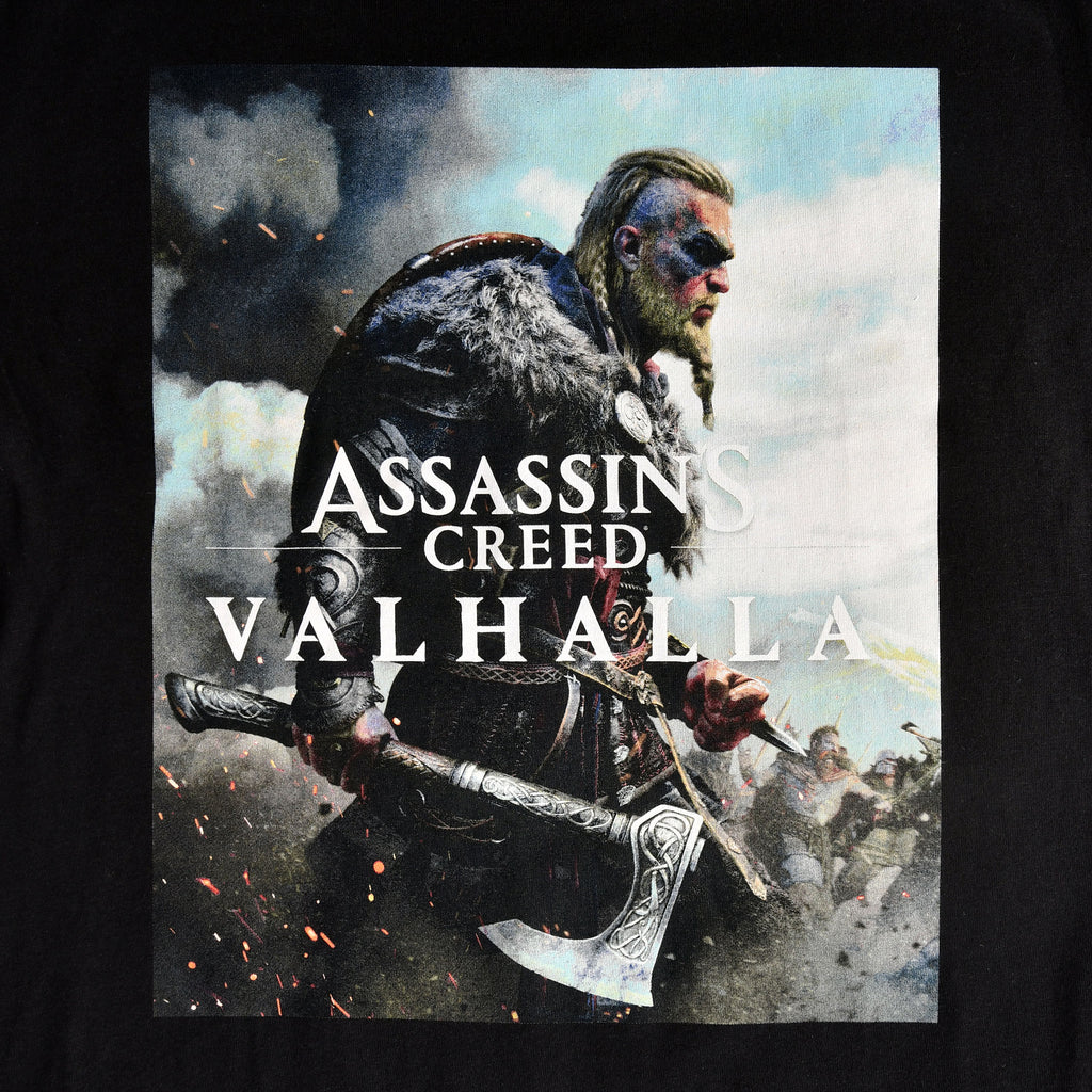 Image produit Assassin's Creed - T-shirt noir à couverture Valhalla