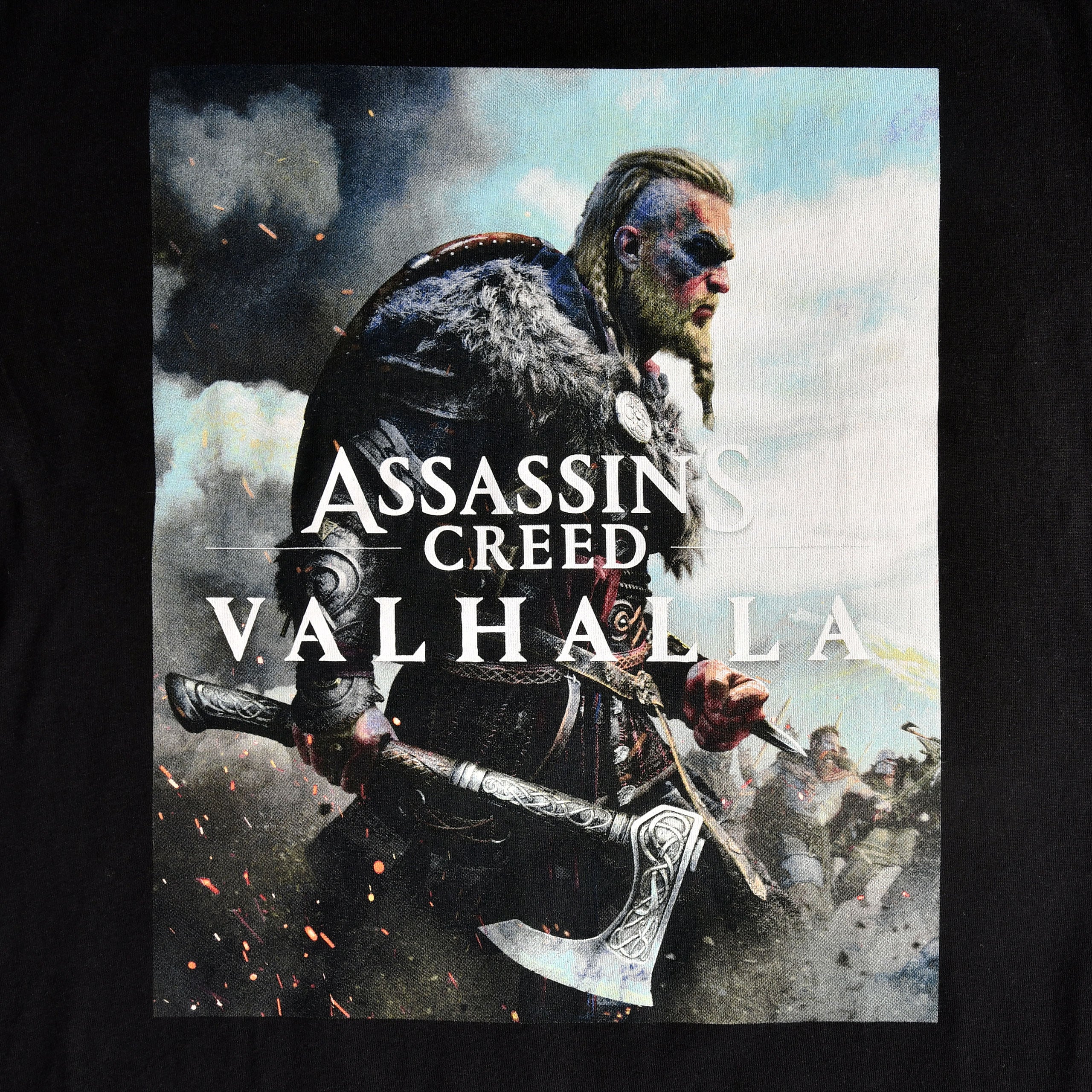 Image produit Assassin's Creed - T-shirt noir à couverture Valhalla