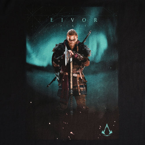 Image produit Assassin's Creed - T-Shirt Eivor Valhalla Noir