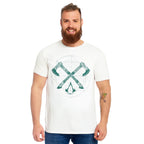 Image produit Assassin's Creed - T-shirt blanc Valhalla Crossaxe