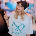 Image produit Assassin's Creed - T-shirt blanc Valhalla Crossaxe