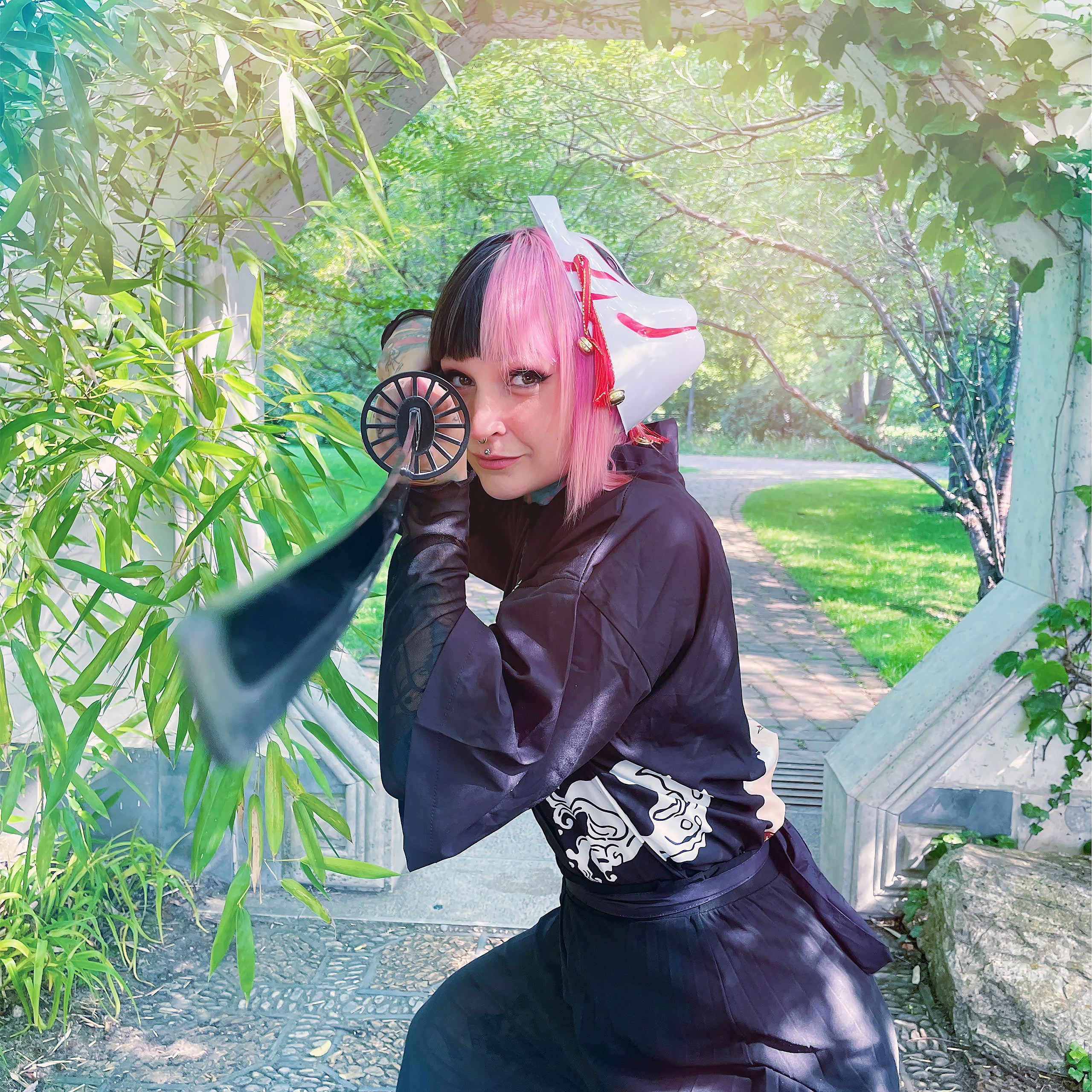 Image produit Réplique du katana de Tanjiro Kamado avec fourreau pour les fans de Demon Slayer