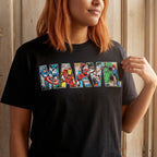 Image produit Marvel - T-shirt Logo Comic Strip noir