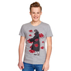 Image produit Naruto - T-shirt Itachi Akatsuki gris