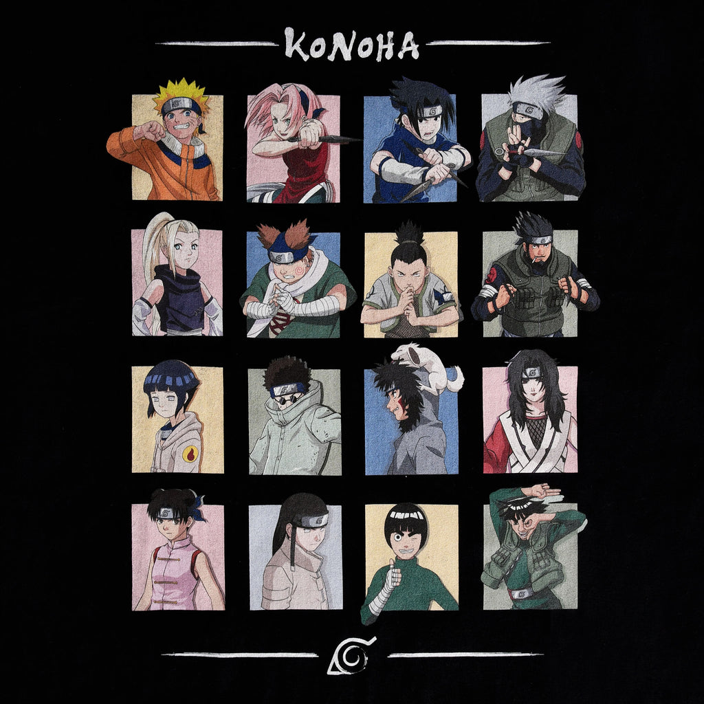 Image produit Naruto - T-shirt noir Characters of Konoha