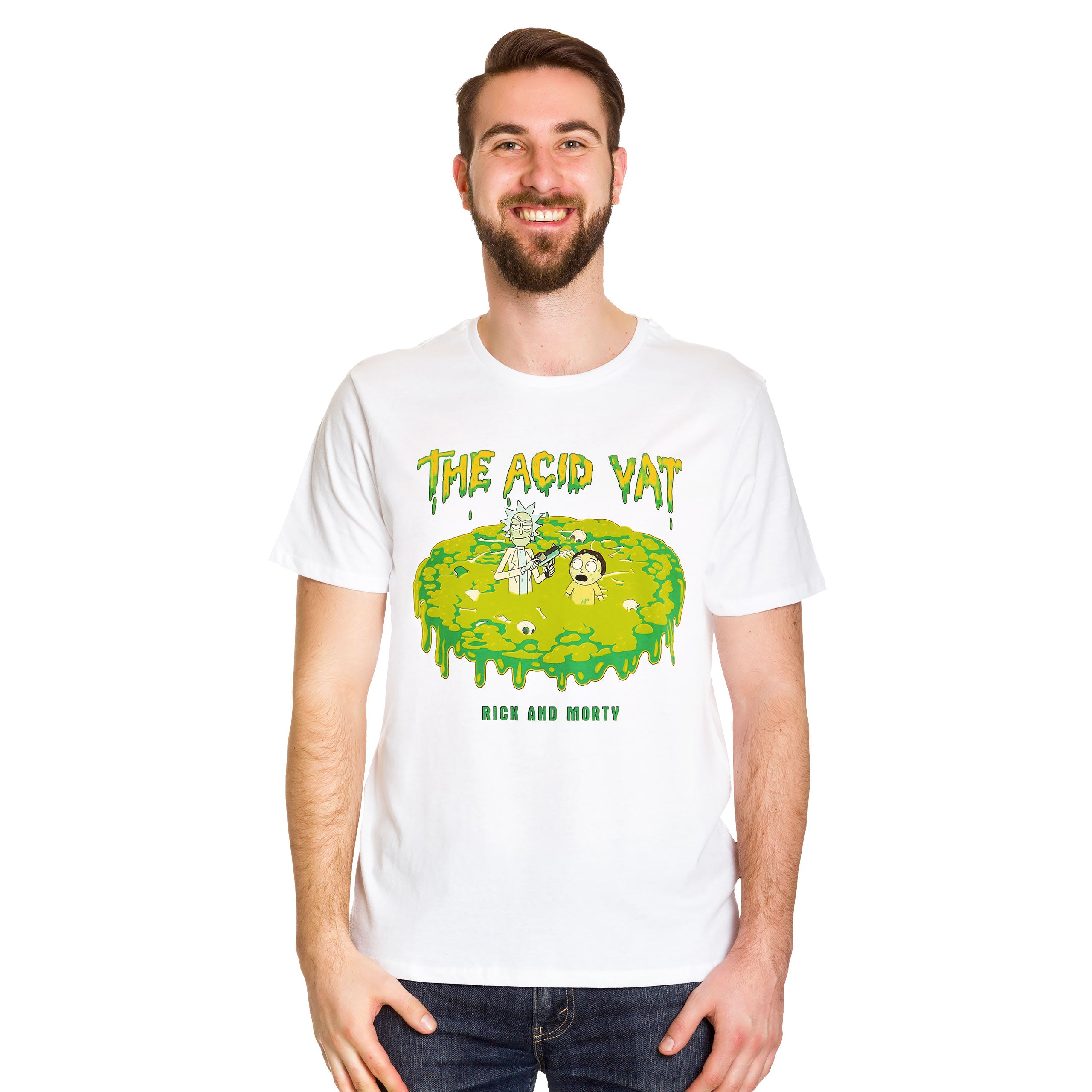 Image produit Rick et Morty - Le T-shirt blanc The Acid Vat