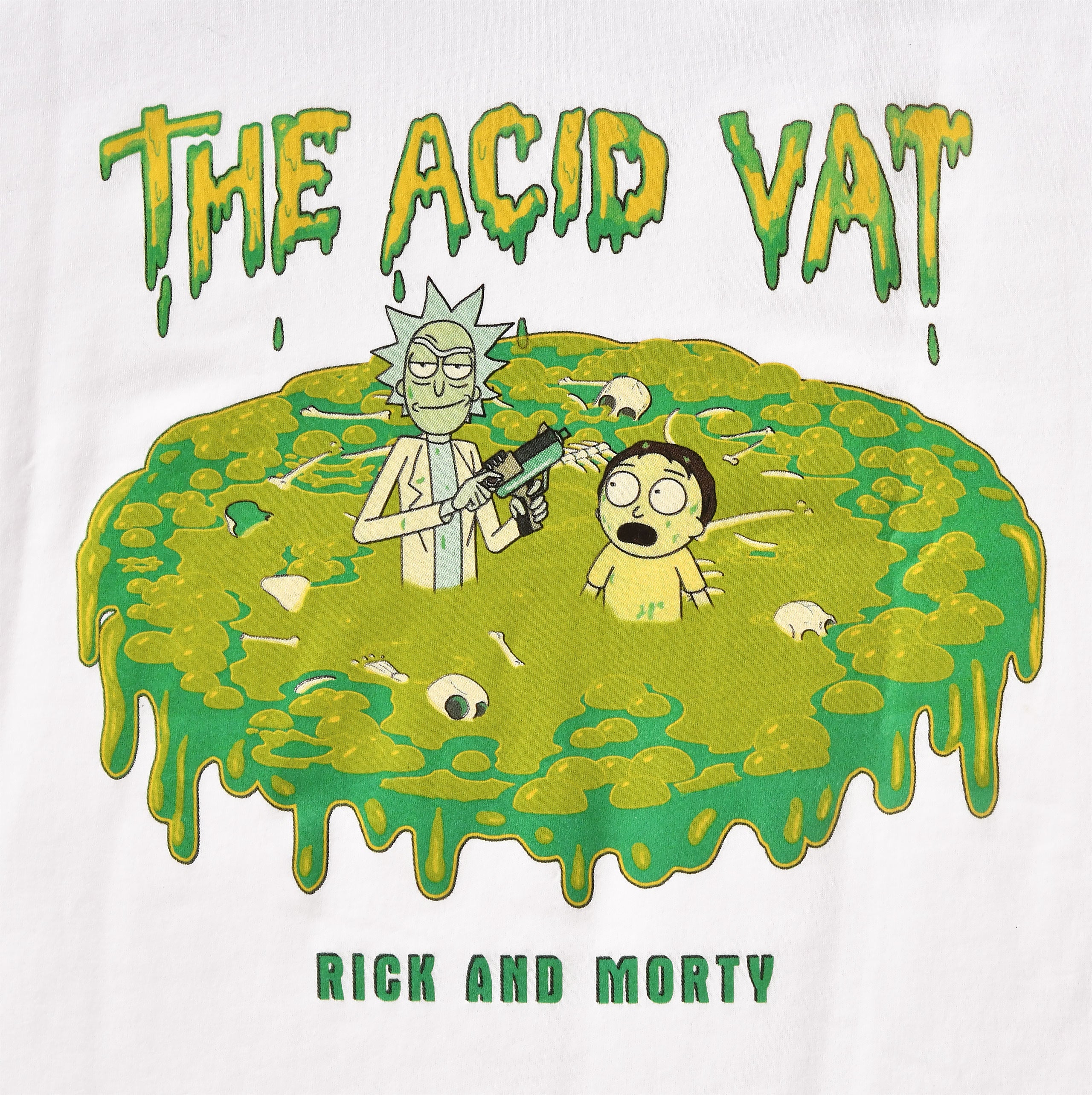 Image produit Rick et Morty - Le T-shirt blanc The Acid Vat