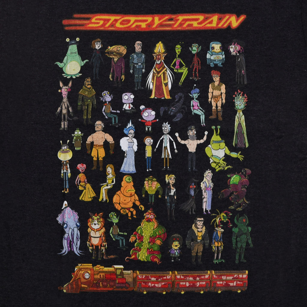 Image produit Rick et Morty - T-shirt Story Train gris