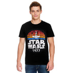 Image produit T-shirt rétro Star Wars de 1977 noir