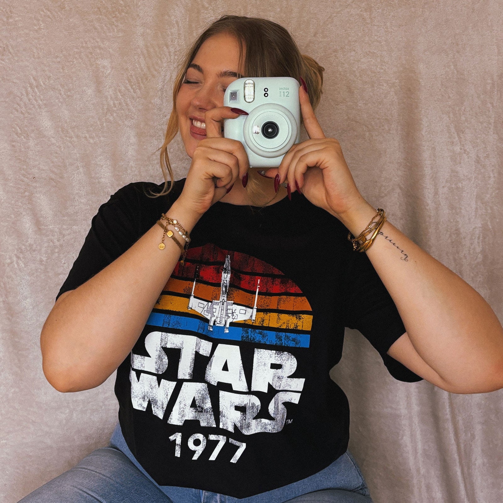 Image produit T-shirt rétro Star Wars de 1977 noir