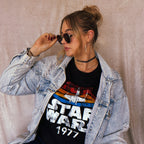 Image produit T-shirt rétro Star Wars de 1977 noir