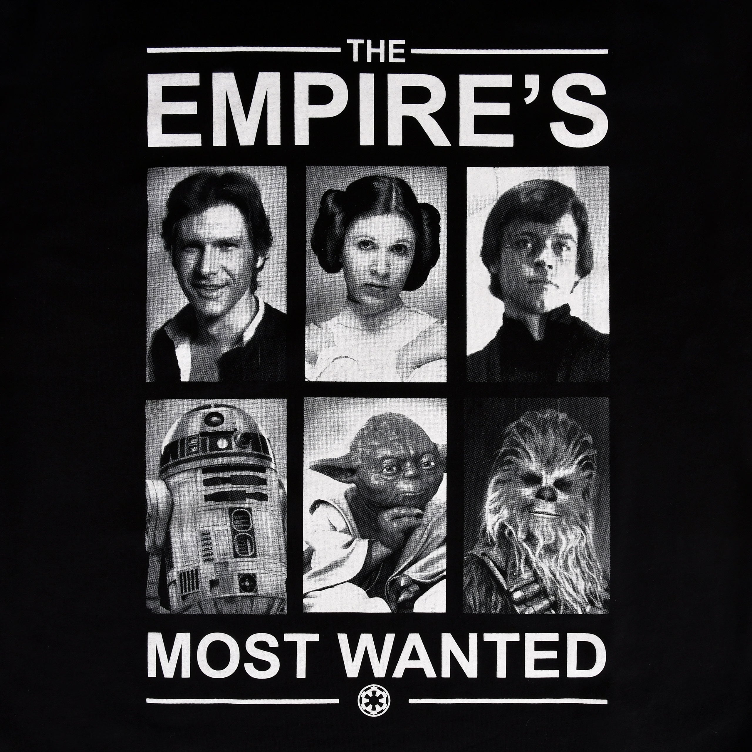 Image produit Star Wars - T-shirt noir 'Empire's Most Wanted'