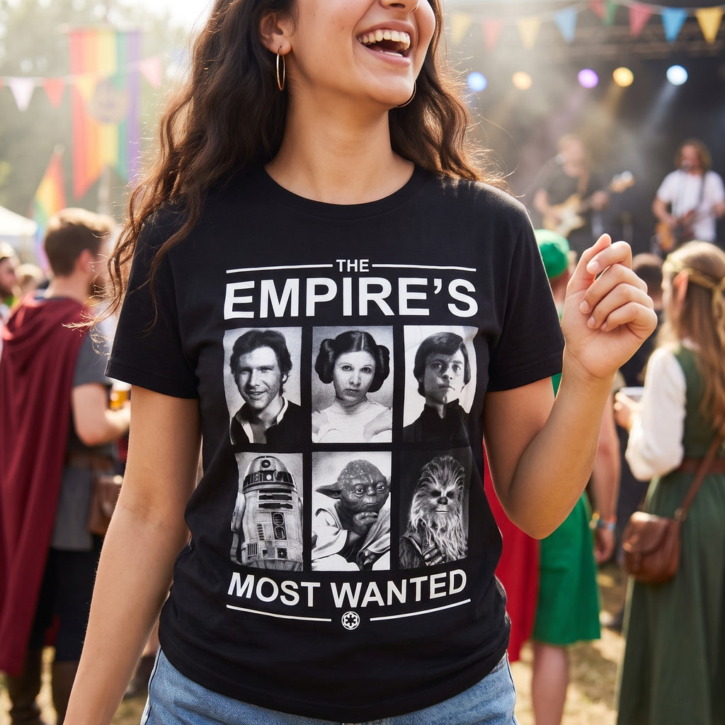 Image produit Star Wars - T-shirt noir 'Empire's Most Wanted'