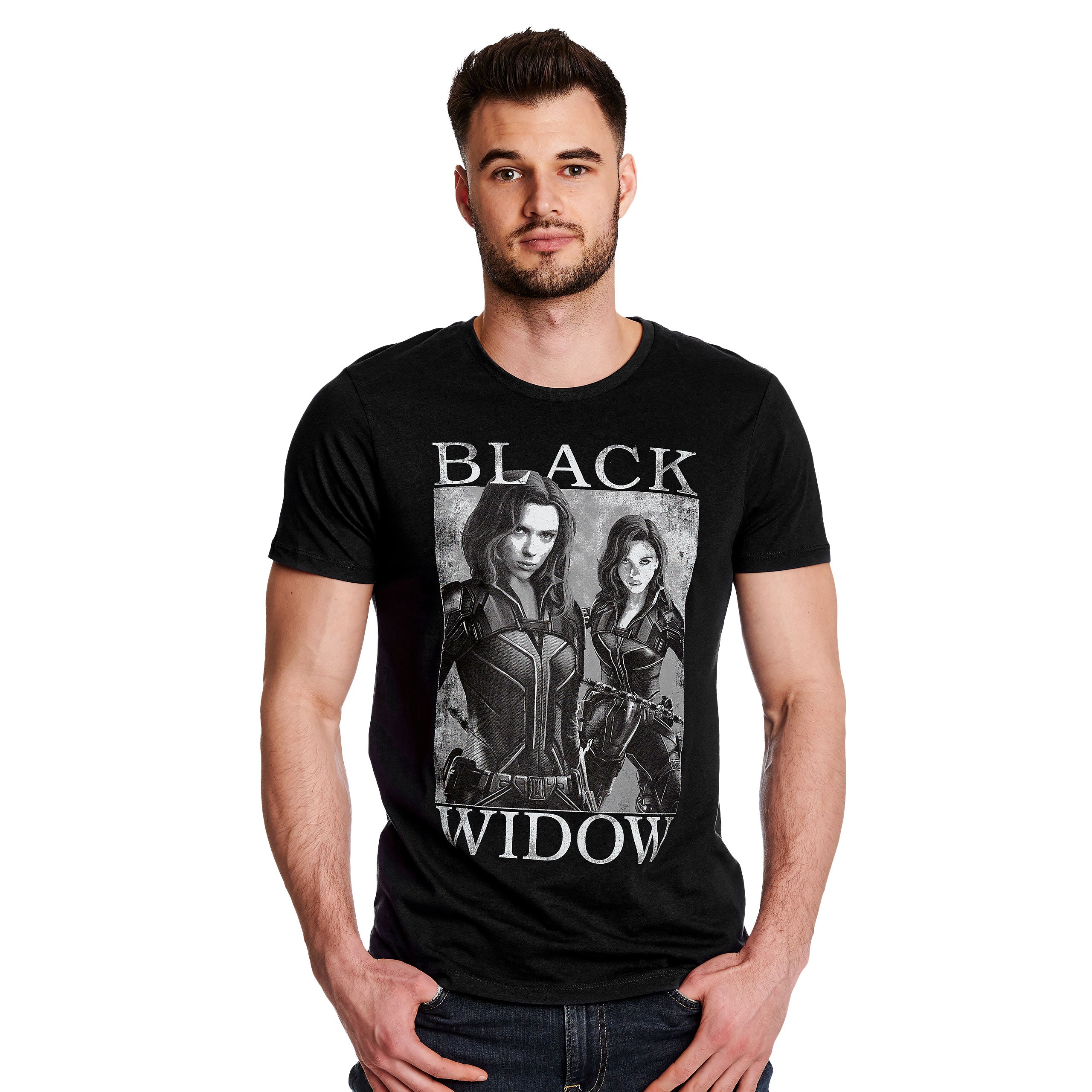 Image produit Black Widow - T-Shirt Poster gris