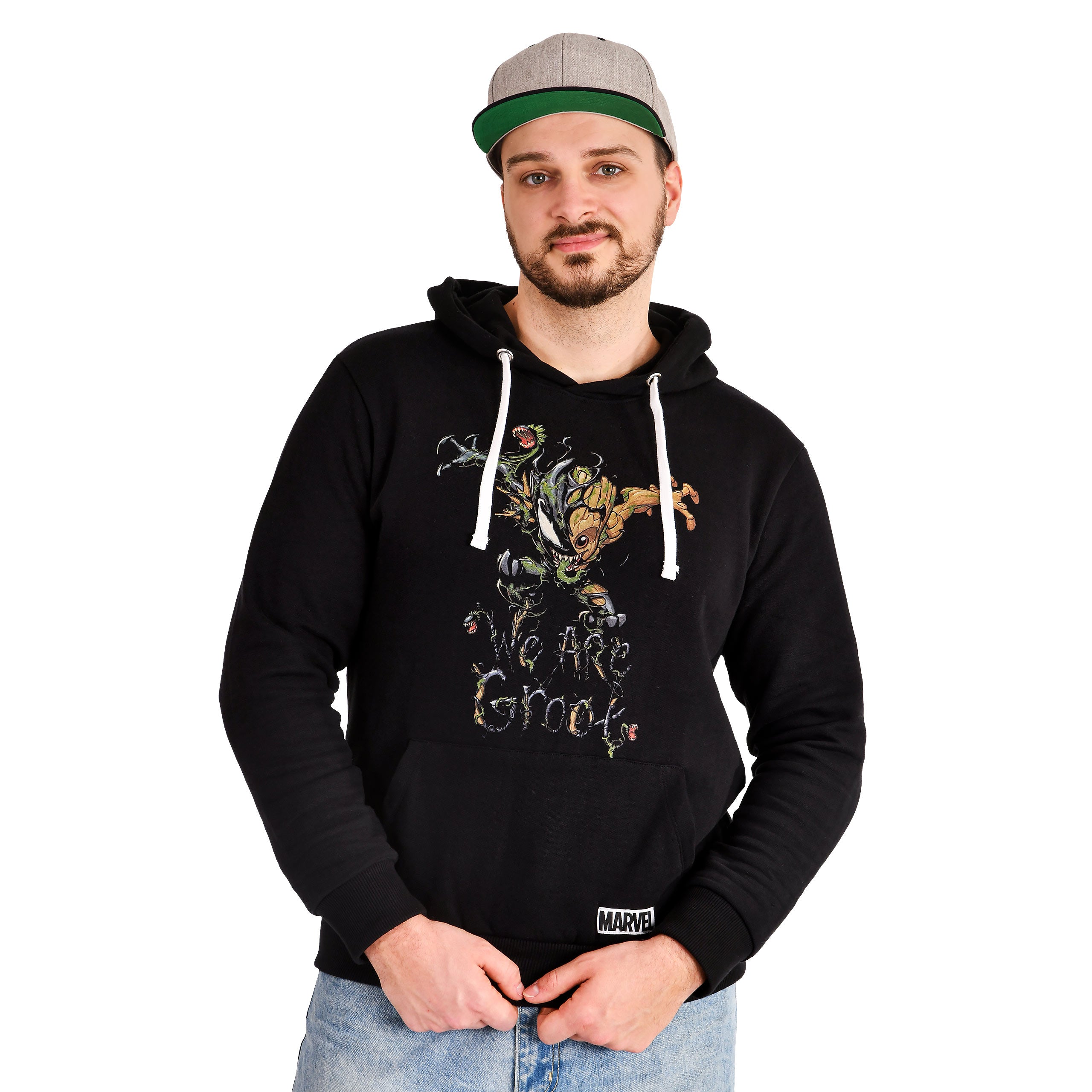 Image produit Guardiens de la Galaxie - Sweat à capuche noir Venomized Groot
