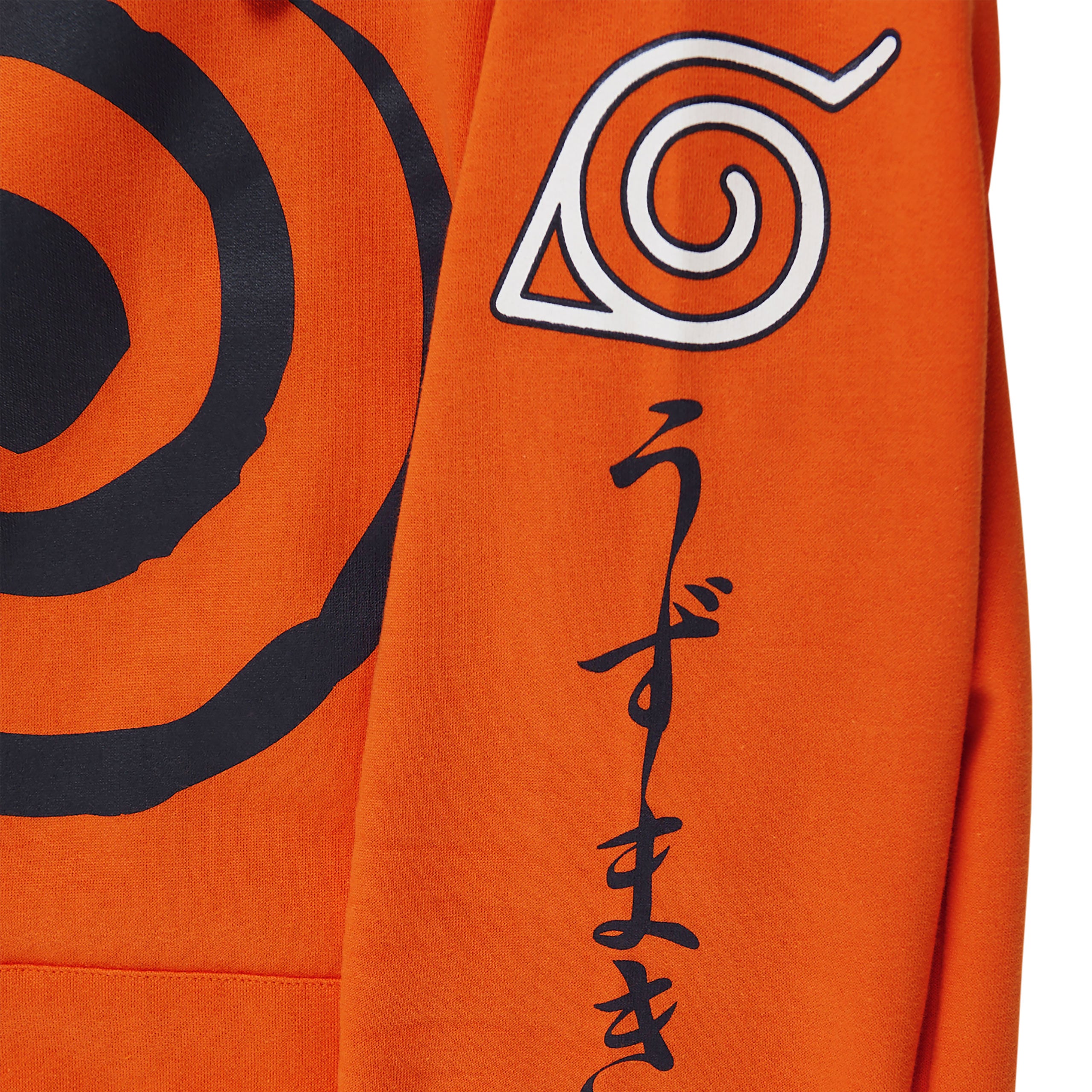Image produit Naruto - Sweat à capuche orange avec symbole du clan Uzumaki