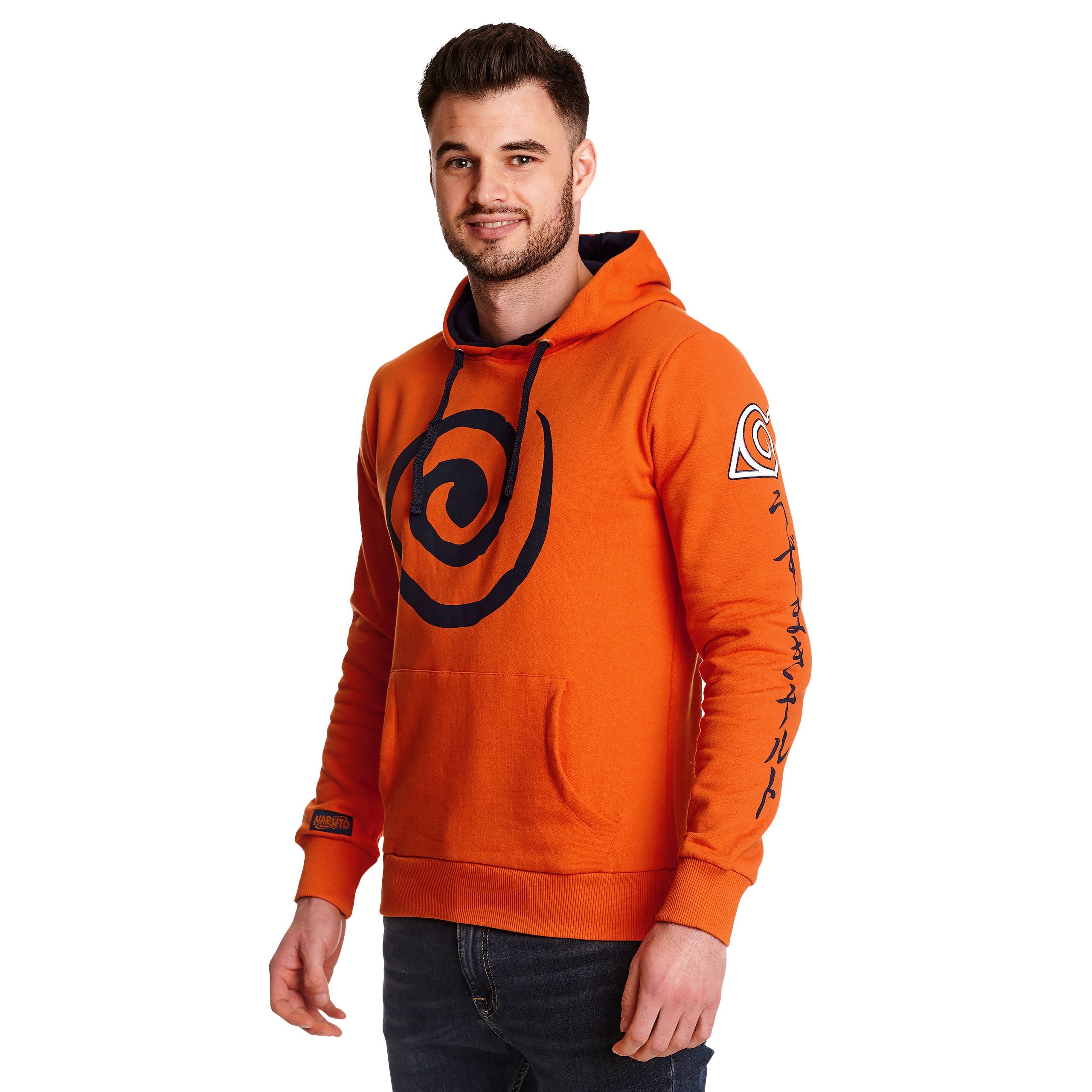 Image produit Naruto - Sweat à capuche orange avec symbole du clan Uzumaki