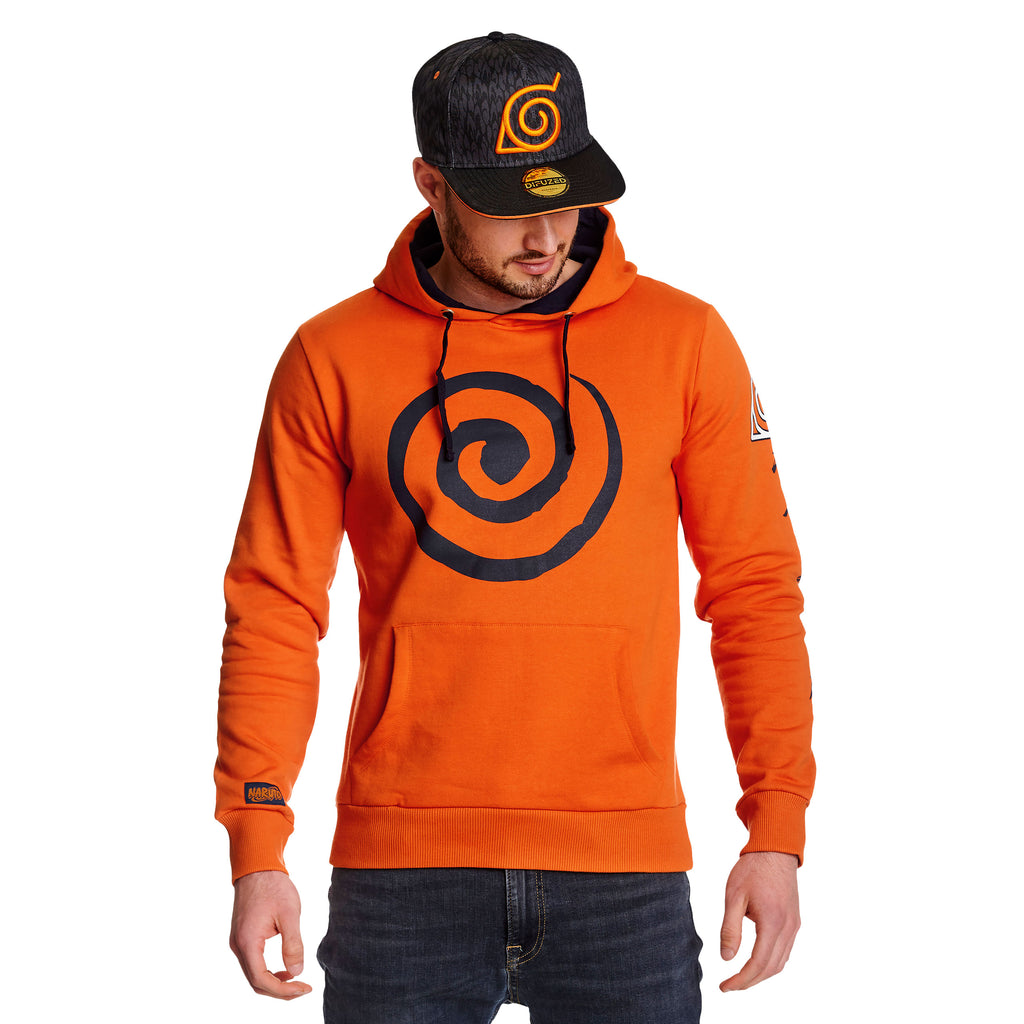 Image produit Naruto - Sweat à capuche orange avec symbole du clan Uzumaki
