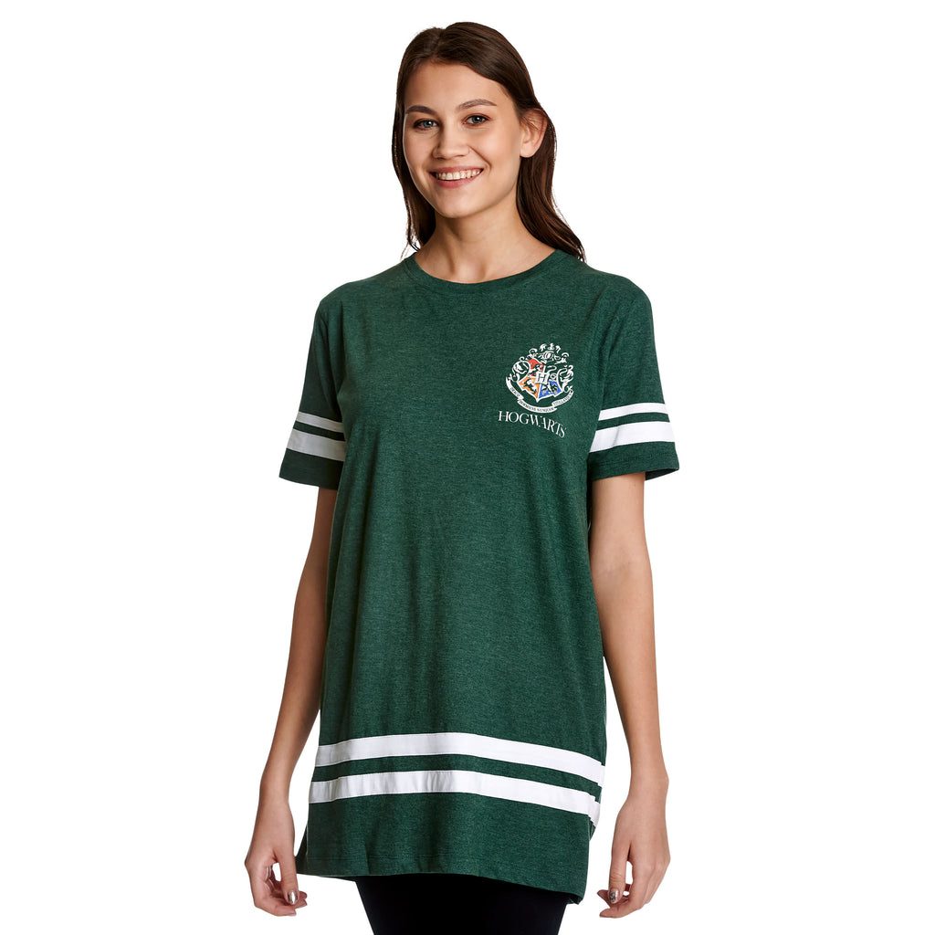 Image produit T-shirt oversize pour femmes Slytherin Seeker Malfoy vert - Harry Potter