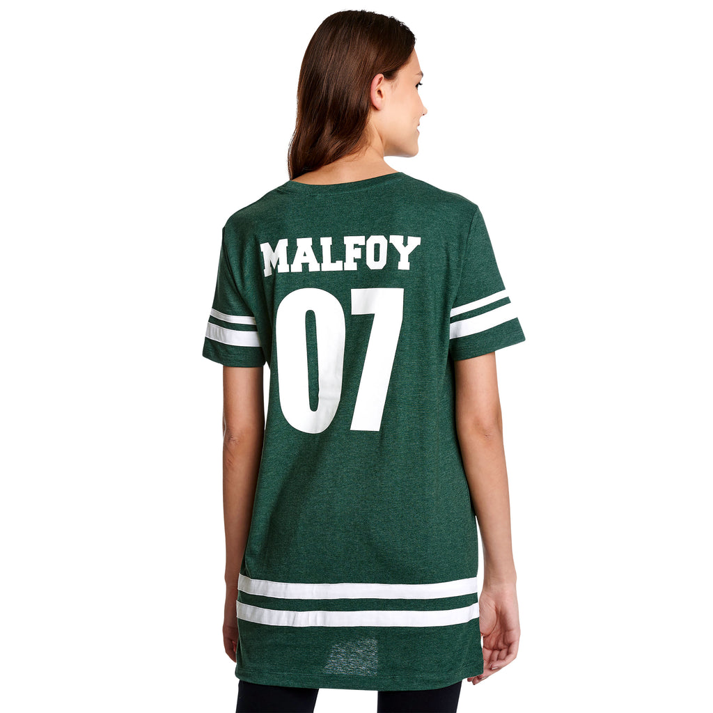 Image produit T-shirt oversize pour femmes Slytherin Seeker Malfoy vert - Harry Potter