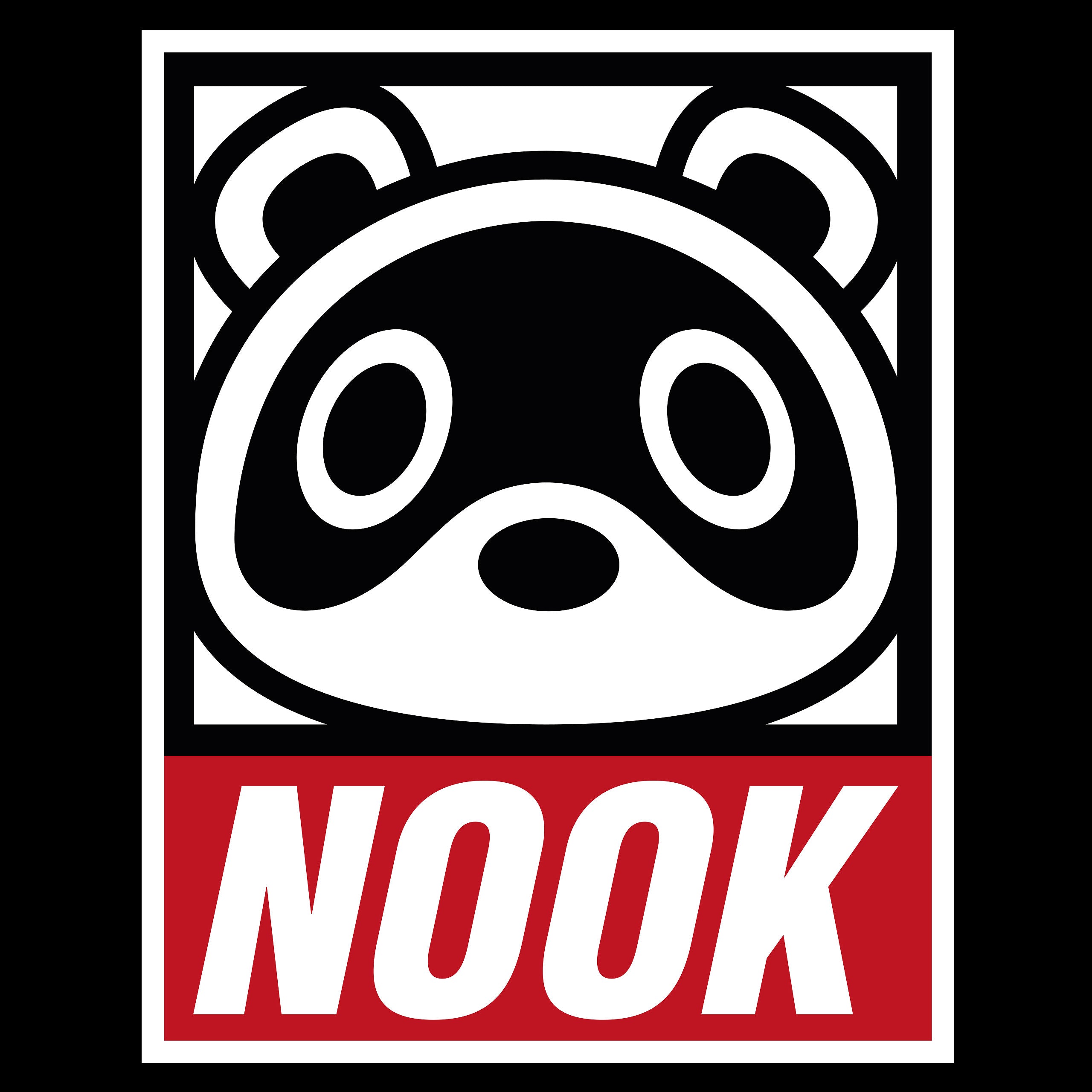 Image produit T-shirt Tom Nook pour les fans d'Animal Crossing noir