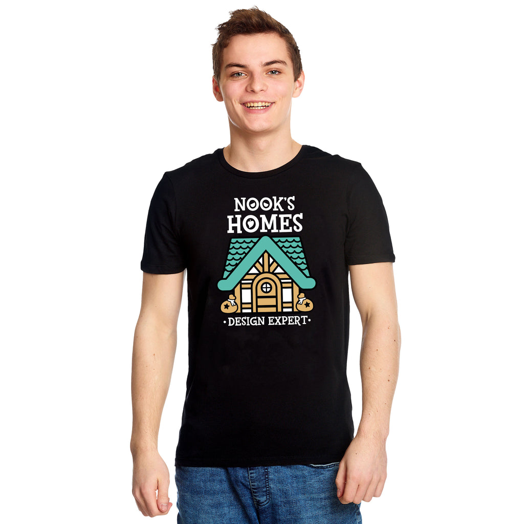 Image produit T-shirt Nook's Homes pour les fans d'Animal Crossing noir