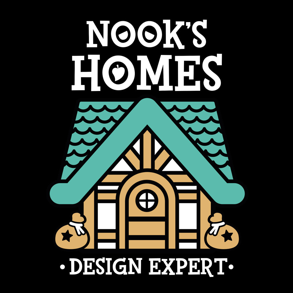 Image produit T-shirt Nook's Homes pour les fans d'Animal Crossing noir