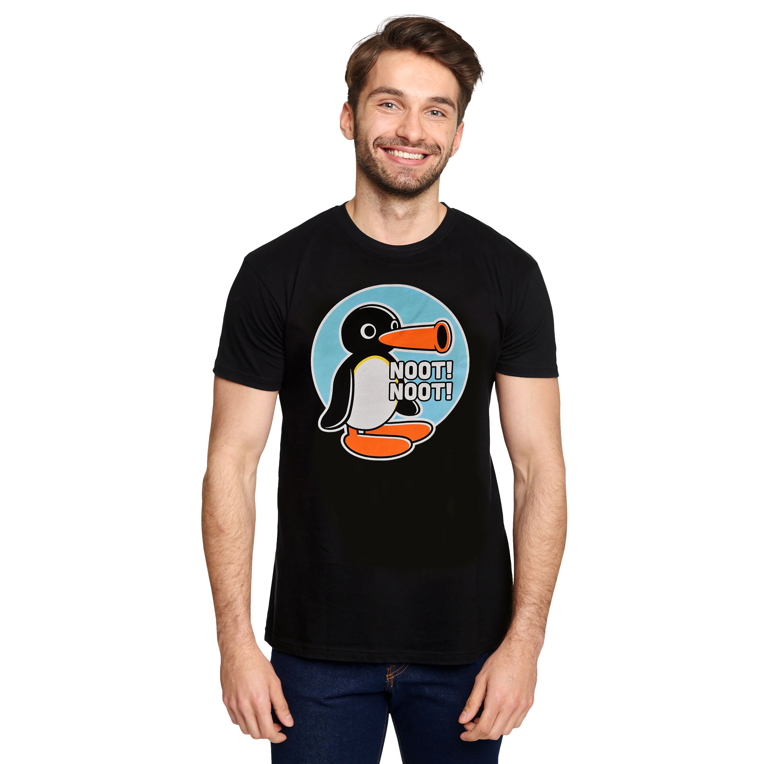 Image produit T-shirt Noot Noot pour les fans de Pingu noir