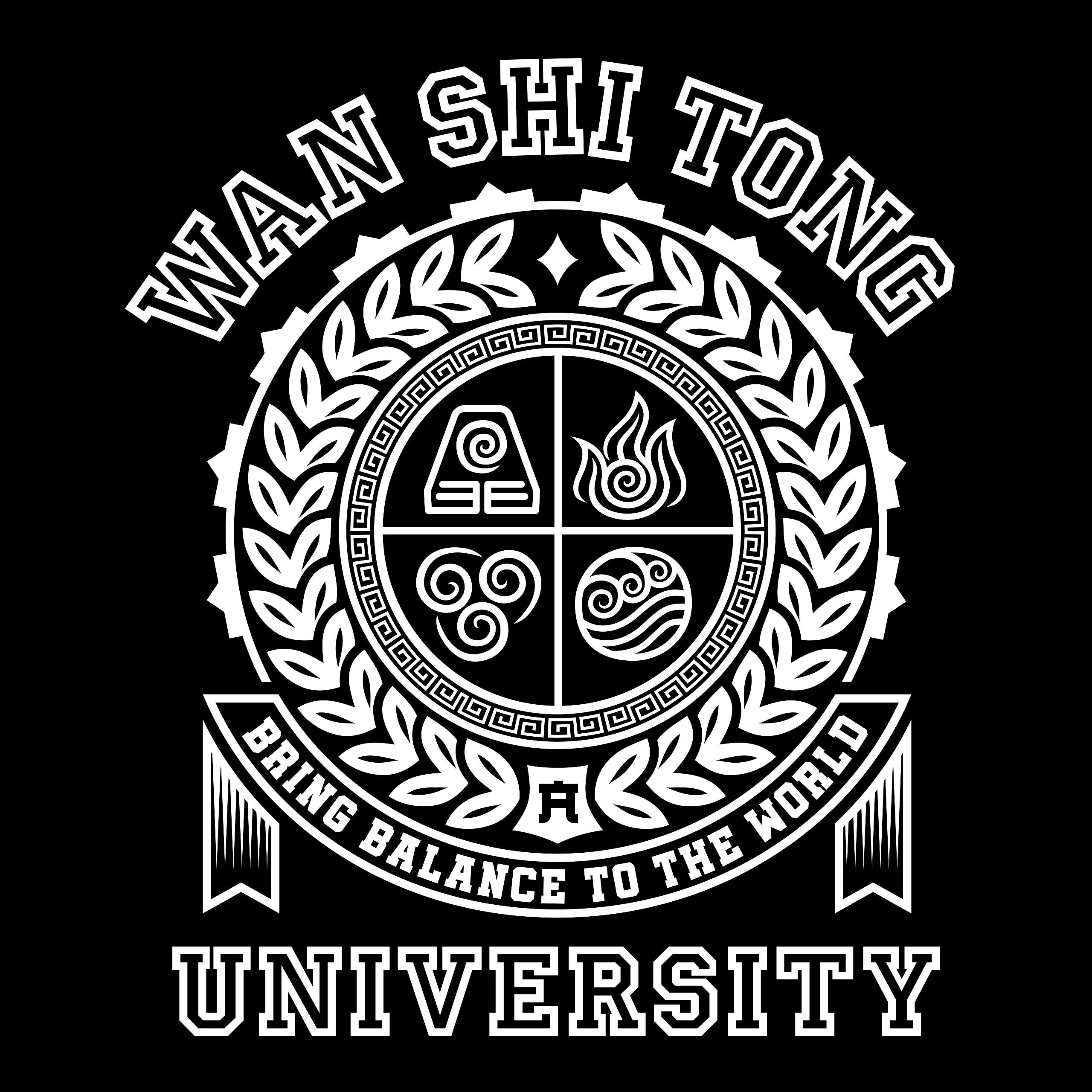 Image produit T-shirt de l'université Wan Shi Tong pour les fans d'Avatar noir