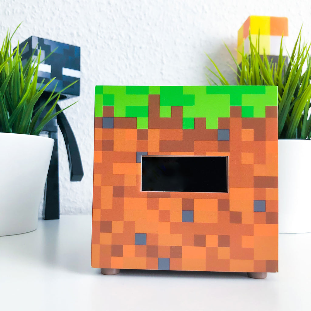 Image produit Minecraft - Réveil Bloc d'Herbe avec Lumière