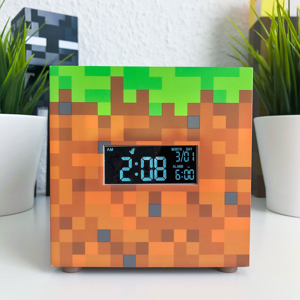 Image produit Minecraft - Réveil Bloc d'Herbe avec Lumière
