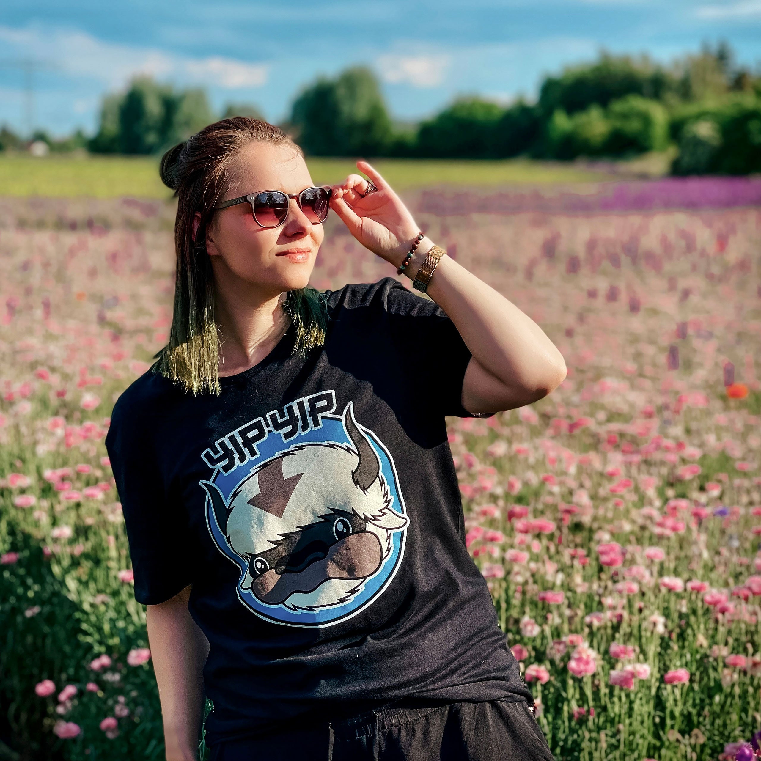 Image produit T-shirt Appa Yip Yip pour fans d’Avatar noir