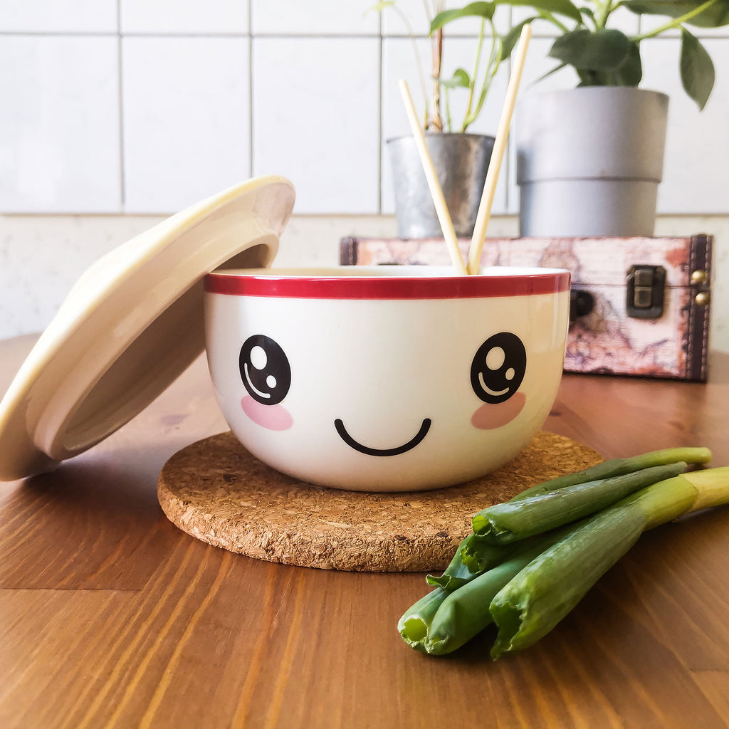 Image produit Bol Kawaii avec couvercle pour les fans d'Anime