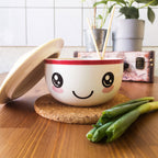 Image produit Bol Kawaii avec couvercle pour les fans d'Anime