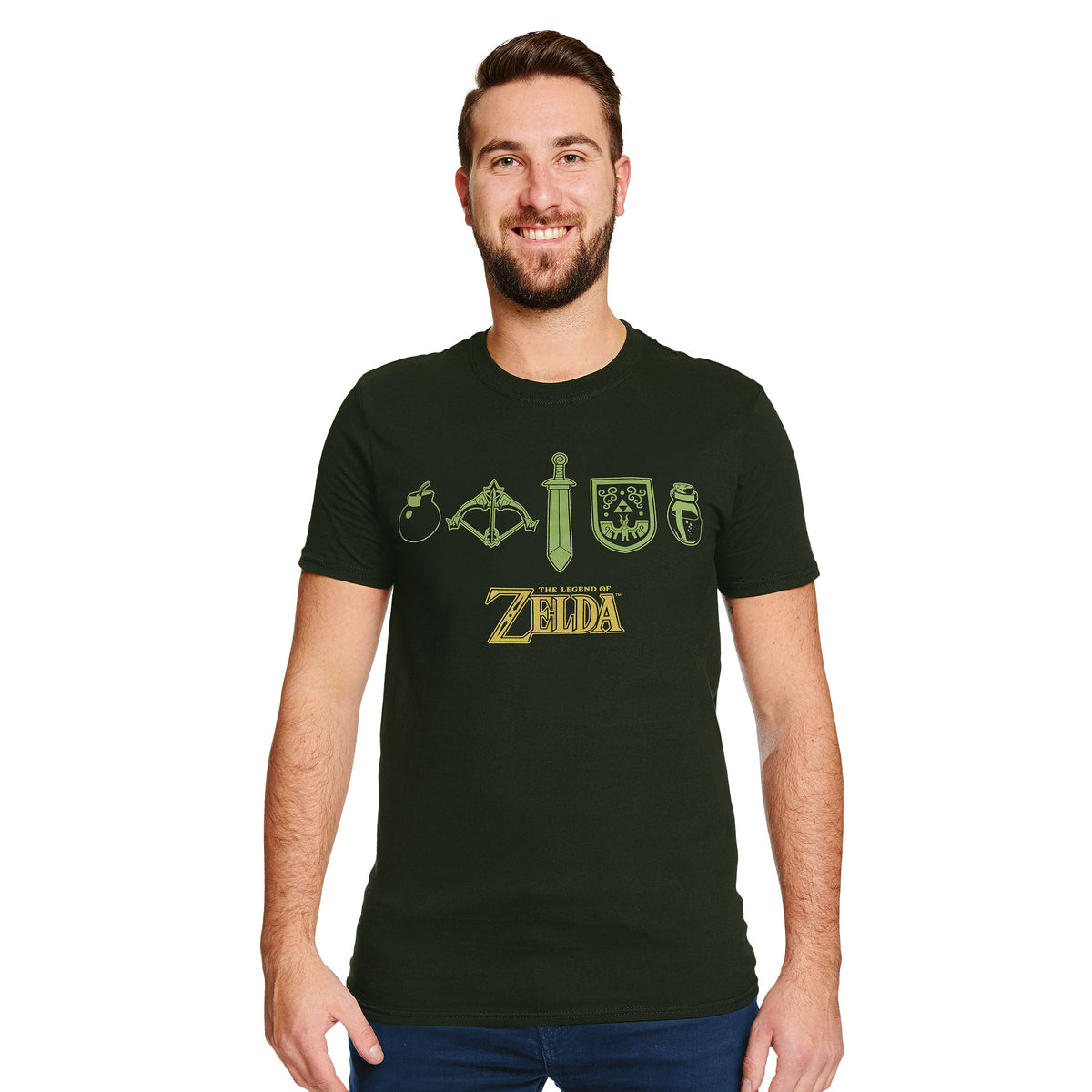 Image produit Zelda - T-shirt Icons vert