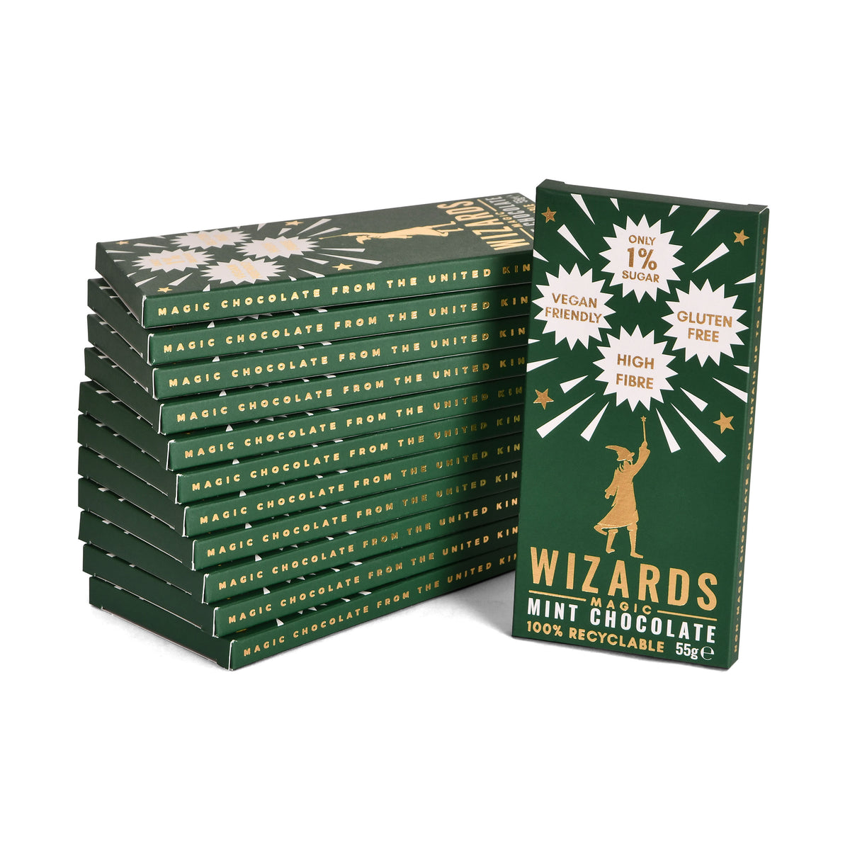 Image produit Wizards Magic - Chocolat à la menthe 12 tablettes