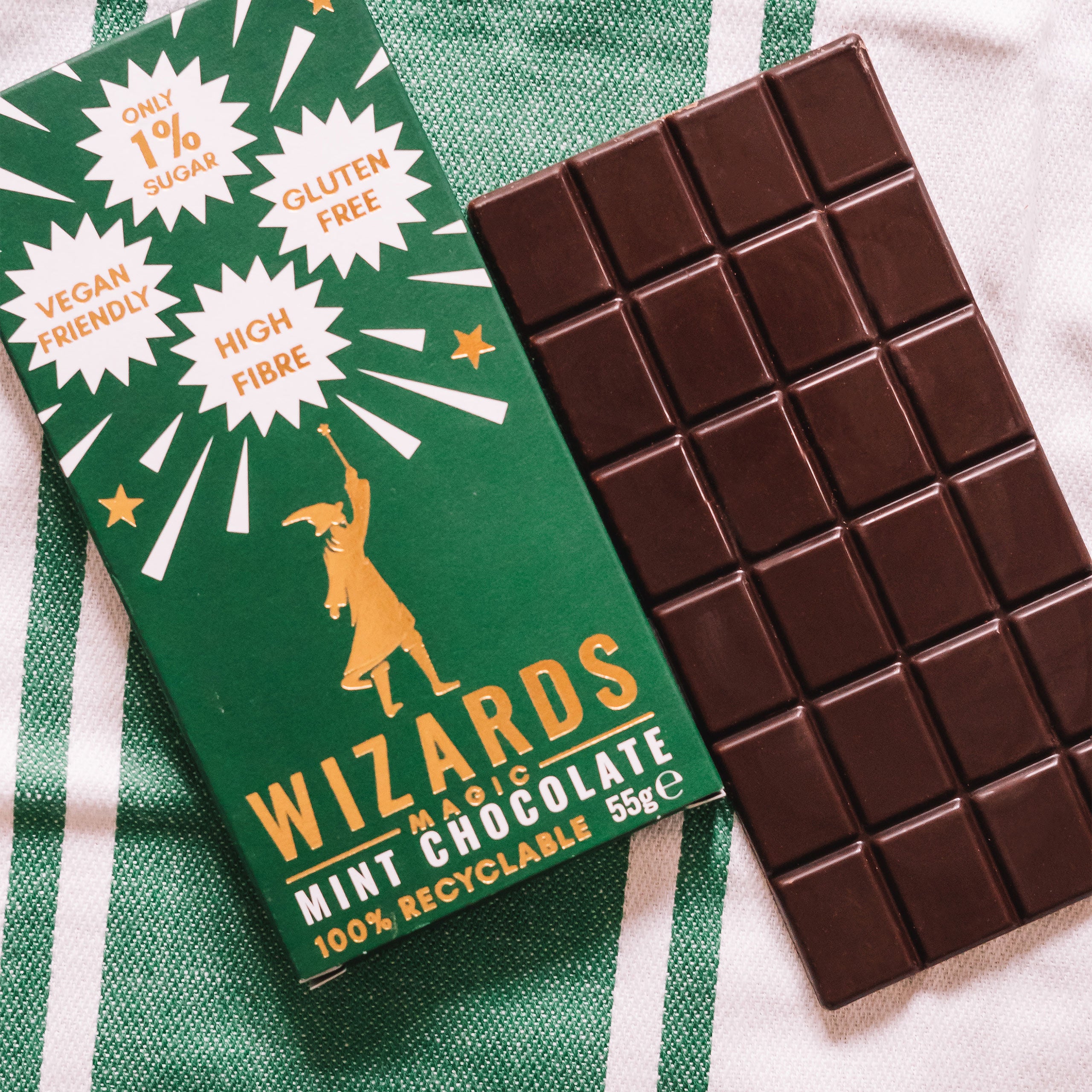Image produit Wizards Magic - Chocolat à la menthe 12 tablettes