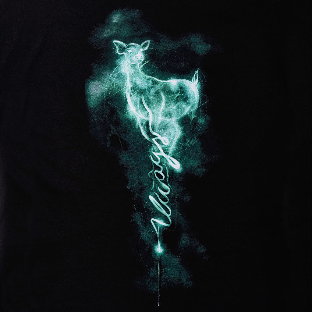 Image produit T-shirt Femme Snape Patronus Always Noir - Harry Potter