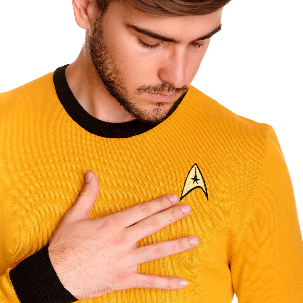 Image produit Star Trek - Pull en maille uniforme Kirk jaune