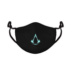 Image produit Assassin's Creed - Masque facial noir avec logo Valhalla