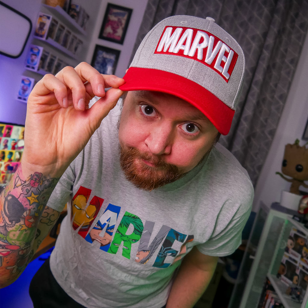 Image produit Marvel - Casquette Logo gris-rouge