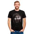 Image produit Witcher - T-shirt portrait de Geralt noir