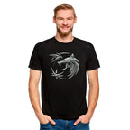 Image produit Witcher - T-Shirt Emblème de Loup Noir