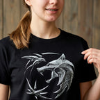 Image produit Witcher - T-Shirt Emblème de Loup Noir